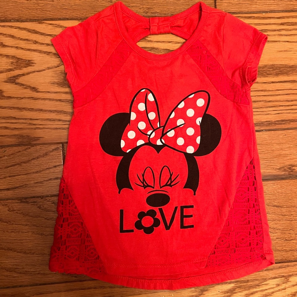 Disney Minnie Mouse Red Toddler Girls top